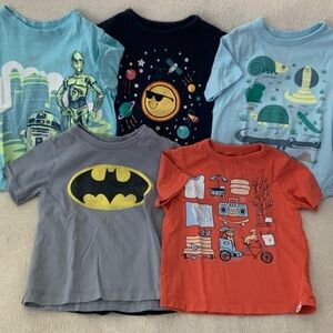 4T boy Gap Batman Star Wars NYC graphic tee shirts bundle